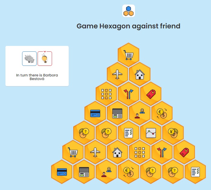 Game Hexagon against friend